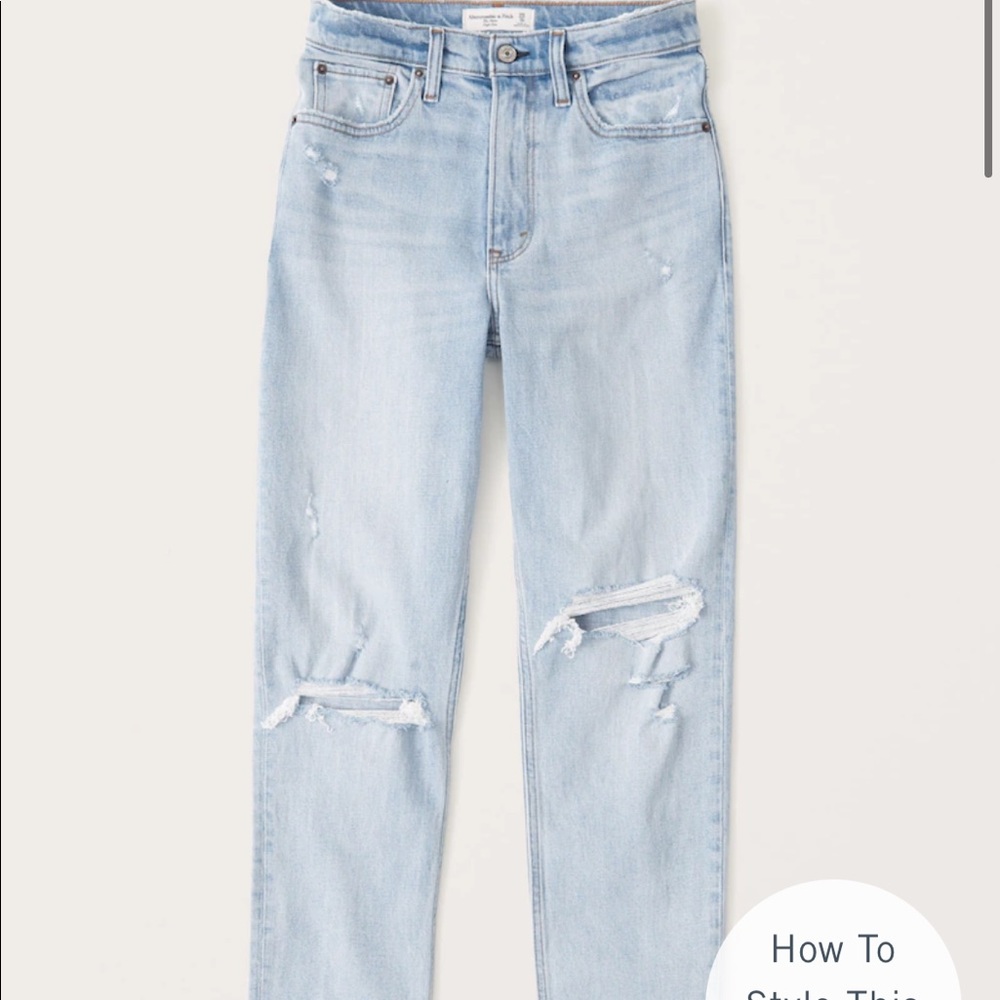 Abercrombie Mom High Rise Curve Love Jeans